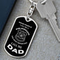 POLICEMAN | Call Me Dad (Dog Tag Swivel Key Chain)