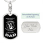 PLUMBER | Call Me Dad (Dog Tag Swivel Key Chain)