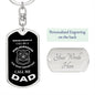 POLICEMAN | Call Me Dad (Dog Tag Swivel Key Chain)