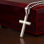 Be Strong and Courageous | Encouragement and Friendship (Personalized Cross Necklace)