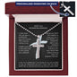 Be Strong and Courageous | Encouragement and Friendship (Personalized Cross Necklace)