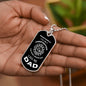 FIREFIGHTER | CAll me Dad (Military Style Dog Tag Necklace)