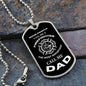 FIREFIGHTER | CAll me Dad (Military Style Dog Tag Necklace)