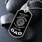 FIREFIGHTER | CAll me Dad (Military Style Dog Tag Necklace)