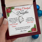 Merry Christmas To My Daughter | My Most Beautiful Chapter | Love Dad (Forever Love Necklace)