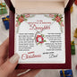 To My Beautiful & Amazing Daughter | My Greatest Gift | Merry Christmas Love Dad (Forever Love Necklace)
