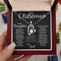Merry Christmas To My Daughter | Greatest Gift | Love Dad (Forever Love Necklace)