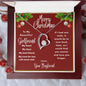 To My Beautiful Girlfriend Merry Christmas | My Heart & Soul | From Boyfriend (Forever Love Necklace)