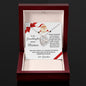 To My Granddaughter Merry Christmas | Always Connected by Heart | From Grandma (Forever Love Necklace)