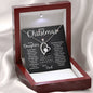 Merry Christmas To My Daughter | Greatest Gift | Love Dad (Forever Love Necklace)