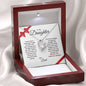 To My Daughter | Greatest Gift | Love Dad (Forever Love Necklace).