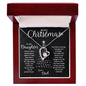 Merry Christmas To My Daughter | Greatest Gift | Love Dad (Forever Love Necklace)