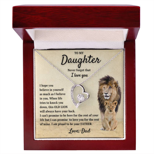 To My Daughter | Dad's Promise (Forever Love Necklace)