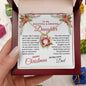 To My Beautiful & Amazing Daughter | My Greatest Gift | Merry Christmas Love Dad (Forever Love Necklace)