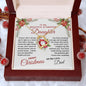 To My Beautiful & Amazing Daughter | My Greatest Gift | Merry Christmas Love Dad (Forever Love Necklace)