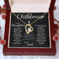 Merry Christmas To My Daughter | Greatest Gift | Love Dad (Forever Love Necklace)