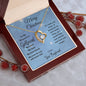 To My Beautiful Girlfriend Merry Christmas | My Heart & Soul | From Boyfriend (Forever Love Necklace)