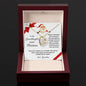 To My Granddaughter Merry Christmas | Always Connected by Heart | From Grandma (Forever Love Necklace)