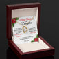 Merry Christmas To My Daughter | My Most Beautiful Chapter | Love Dad (Forever Love Necklace)