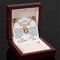 To My Beautiful & Amazing Daughter | My Greatest Gift | Merry Christmas Love Dad (Forever Love Necklace)