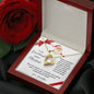 To My Granddaughter Merry Christmas | Always Connected by Heart | From Grandma (Forever Love Necklace)
