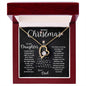 Merry Christmas To My Daughter | Greatest Gift | Love Dad (Forever Love Necklace)