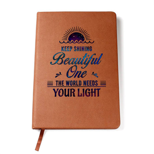 Keep Shining (Leather Journal)