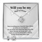 Will You Be My Maid of Honor | Wedding Collection (Love Knot Necklace & Earring Set)