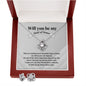 Will You Be My Maid of Honor | Wedding Collection (Love Knot Necklace & Earring Set)