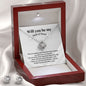 Will You Be My Maid of Honor | Wedding Collection (Love Knot Necklace & Earring Set)