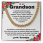 Merry Christmas To My Grandson | Depth of Love | From Grandfather (Cuban Chain)