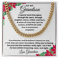Merry Christmas To My Grandson | Depth of Love | From Grandmother (Cuban Chain)