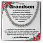 Merry Christmas To My Grandson | Depth of Love | From Grandfather (Cuban Chain)