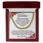 Merry Christmas To My Grandson | Depth of Love | From Grandmother (Cuban Chain)