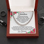 Merry Christmas To My Grandson | Depth of Love | From Grandmother (Cuban Chain)