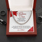 Merry Christmas Son | My Greatest Gift | Love Mom (Classic Cuban Chain)