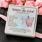 To My Sister In Law | I Am Sorry For Your Loss | Friendship and Encouragement (Alluring Beauty Necklace)