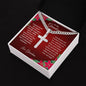 To Grandson | Depth of Love | Christmas Card From Grandmother (Artisan Cross Cuban Chain)