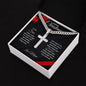 Merry Christmas Son | My Greatest Gift | Love Mom (Artisan Cross Cuban Chain)