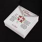 Merry Christmas Son | My Greatest Gift | Love Dad (Artisan Cross Cuban Chain)