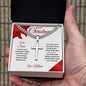 Merry Christmas Son | My Greatest Gift | Love Mom (Artisan Cross Cuban Chain)