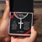Merry Christmas Son | My Greatest Gift | Love Mom (Artisan Cross Cuban Chain)
