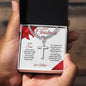 Merry Christmas Son | My Greatest Gift | Love Mom (Artisan Cross Cuban Chain)