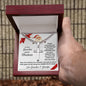 To Our Grandson | Always Connected by Heart | Christmas Card From Grandma and Grandpa (Artisan Cross Cuban Chain)