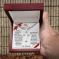 To My Grandson Merry Christmas | Always Connected by Heart | From Grandpa (Artisan Cross Cuban Chain)