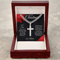 Merry Christmas Son | My Greatest Gift | Love Mom (Artisan Cross Cuban Chain)