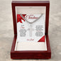Merry Christmas Son | My Greatest Gift | Love Dad (Artisan Cross Cuban Chain)