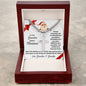 To Our Grandson | Always Connected by Heart | Christmas Card From Grandma and Grandpa (Artisan Cross Cuban Chain)