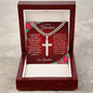 To Grandson | Depth of Love | Christmas Card From Grandmother (Artisan Cross Cuban Chain)