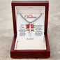 Merry Christmas Son | My Greatest Gift | Love Dad (Artisan Cross Cuban Chain)